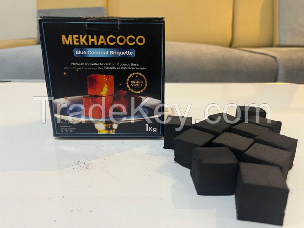 MEKHA COCO BLUE Premium Coconut Shell Charcoal Briquettes