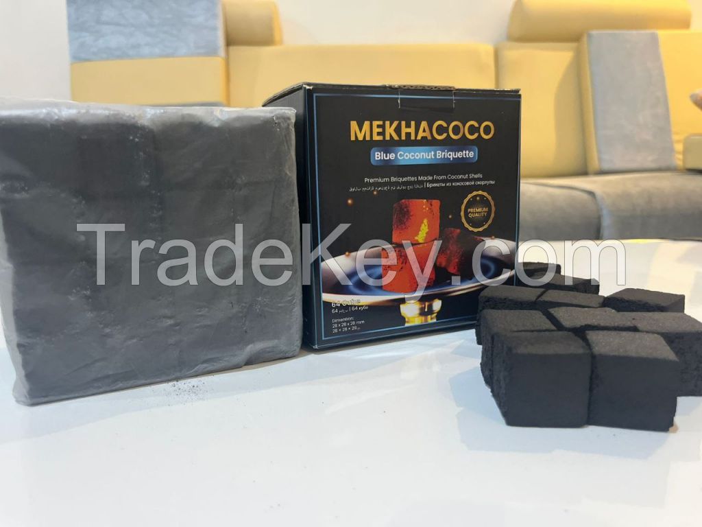 MEKHA COCO BLUE Premium Coconut Shell Charcoal Briquettes