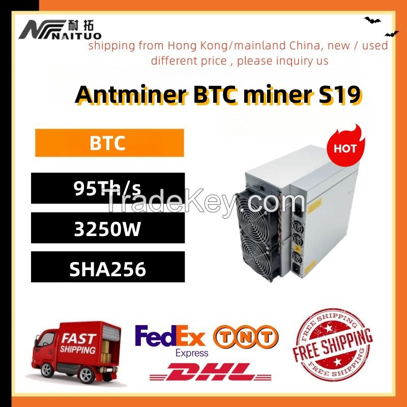 bitmain antminer bitcoin s19 95T used WA+8617332065687