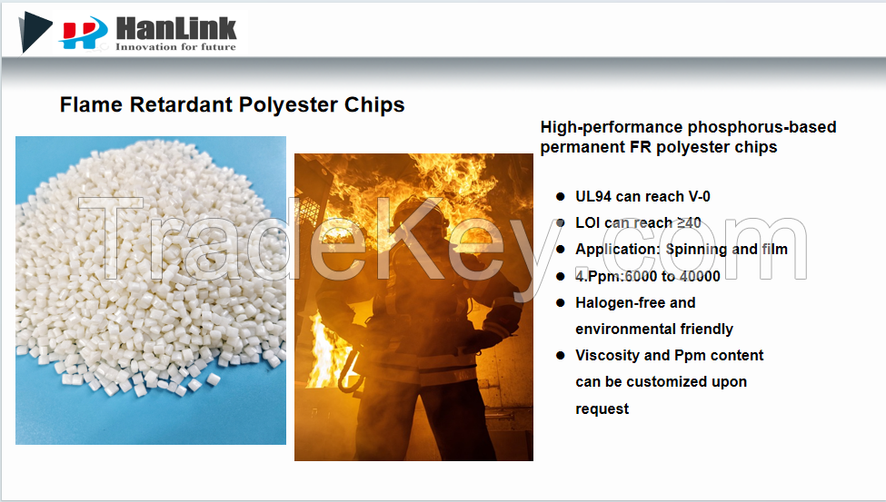 flame retardant  polyester chips