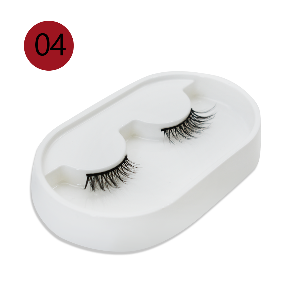 3D Multi-layer natural wispy Synthetic hair lashes in flexible cotton band / Lightable wearing feel of silk hair eyelash from eyelash manufacturer / Wet lash look by 10mm high quality synthetic fiber eyelash from vendor / Elegant 12mm 3D good fiber materi