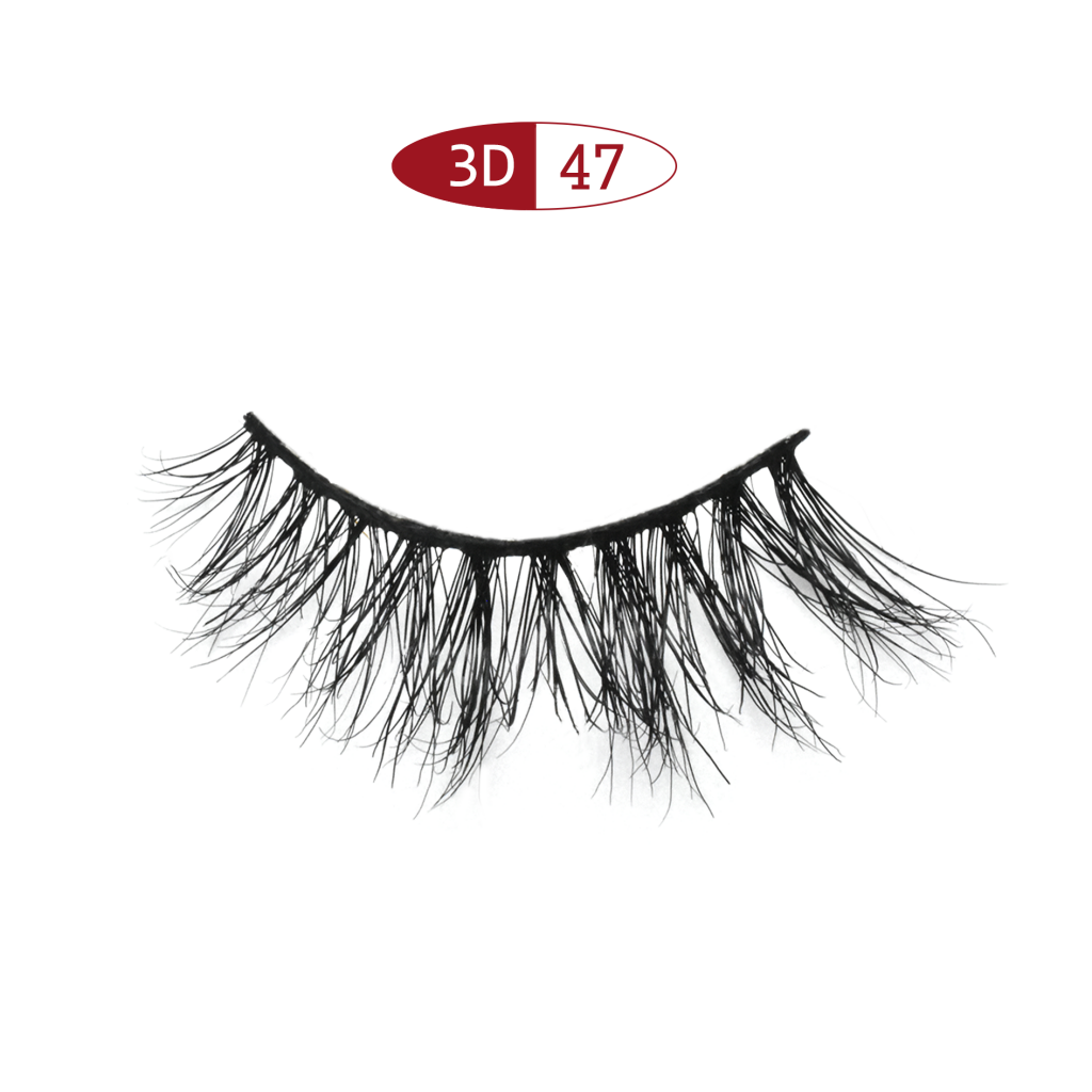 Luxury intensive 13mm light weight Horse hair eyelashes 3D47  / Intensive 14mm half strip horse hair eyelash 3D / Gorgeous 13mm half strip horse hair / Luxury 8mm half strip horse hair eyelash lashes / Wispy easy 6mm horse hair corner eyelash