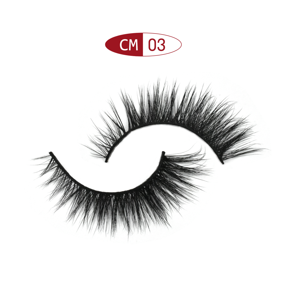 Cruelty free faux mink hair 3d lashes CM03-3D03