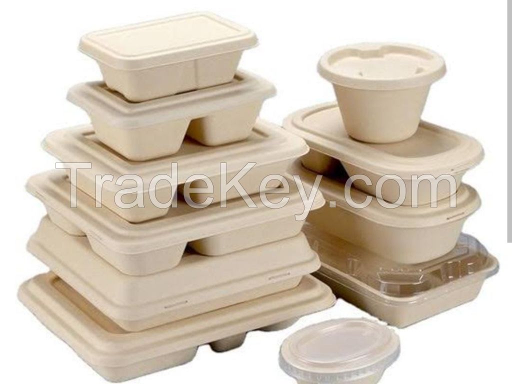 Disposable Ecofriendly cutlery and other disposable products like All size Plates, cup, glass, soup bowl with lid, bowl , food centenar, Burger box etc...