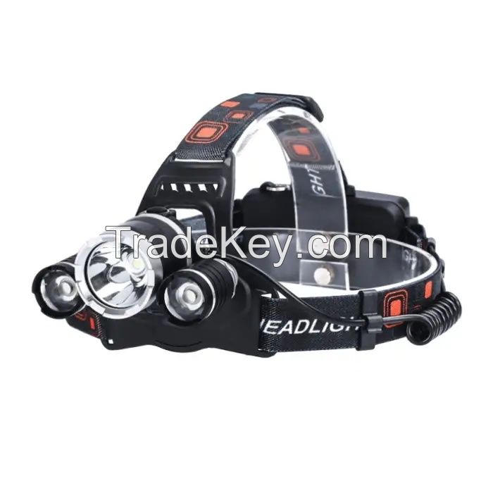 Multi color rechargeable headlamp Sensor light