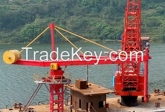 Mobile hydraulic ship unloader