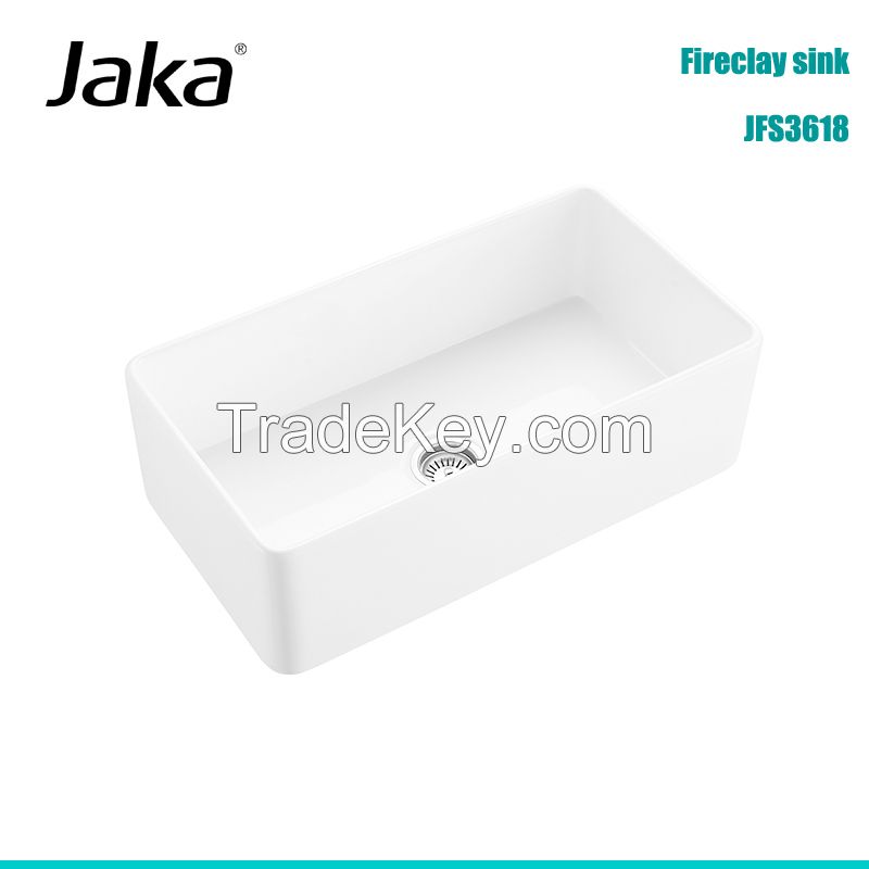 Fireclay Apron Front Single Bowl Kitchen Sink