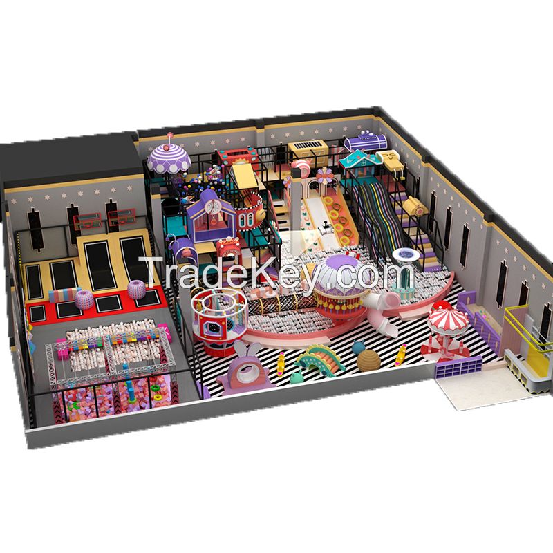 Free design indoor soft children's playground trampoline park amusement facilities soft play childre