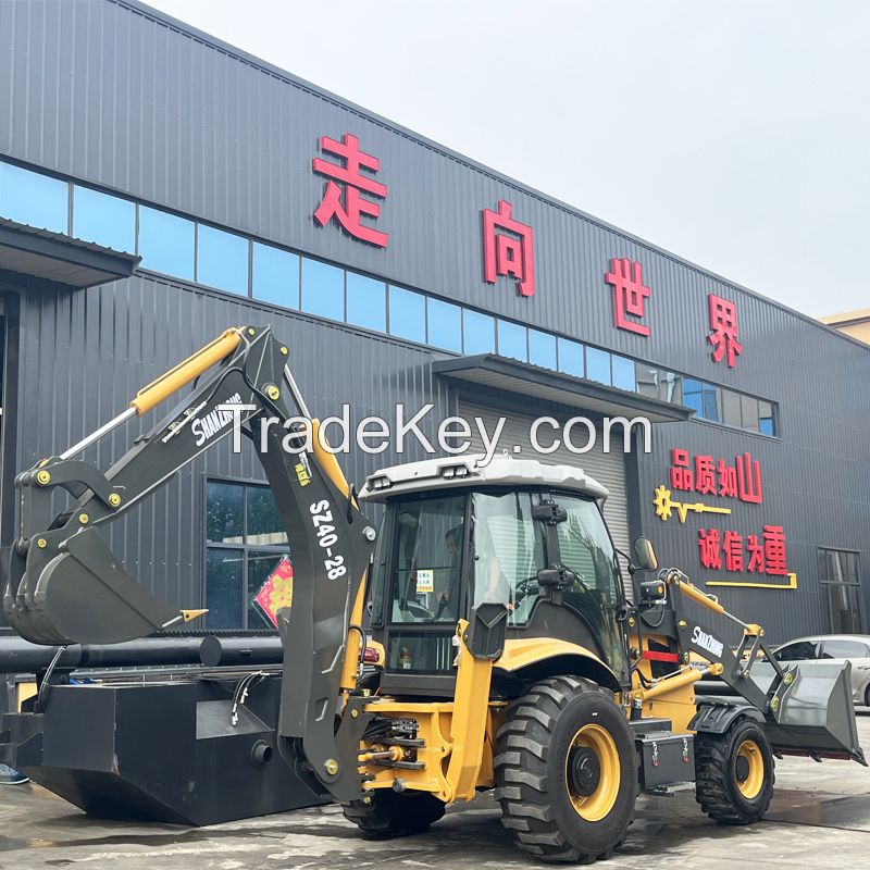 CE certificated 8ton 9ton Construction Machinery SZ40-28 4WD Backhoe Loader hot sale