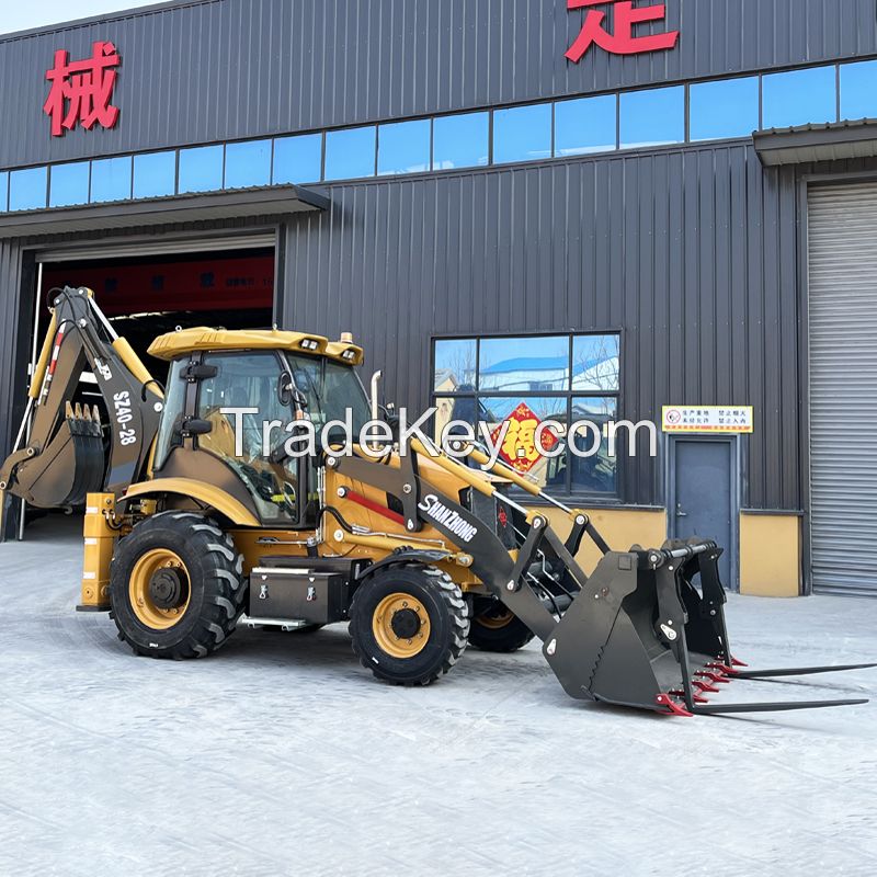 CE certificated 8ton 9ton Construction Machinery SZ40-28 4WD Backhoe Loader hot sale