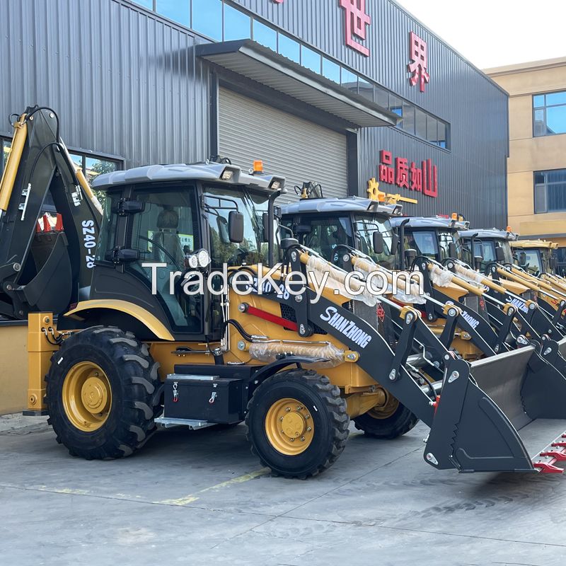 CE certificated 8ton 9ton Construction Machinery SZ40-28 4WD Backhoe Loader hot sale