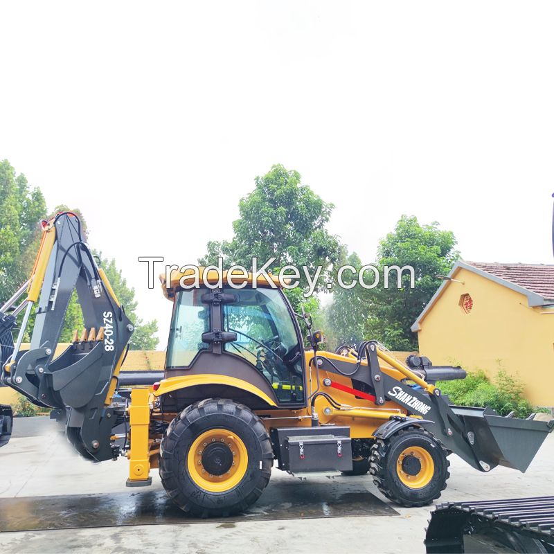 Factory supply directly SZ40-28 4WD multifunctional agriculture with front end backhoe loader