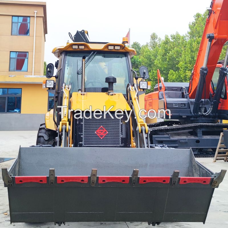 Factory supply directly SZ40-28 4WD multifunctional agriculture with front end backhoe loader