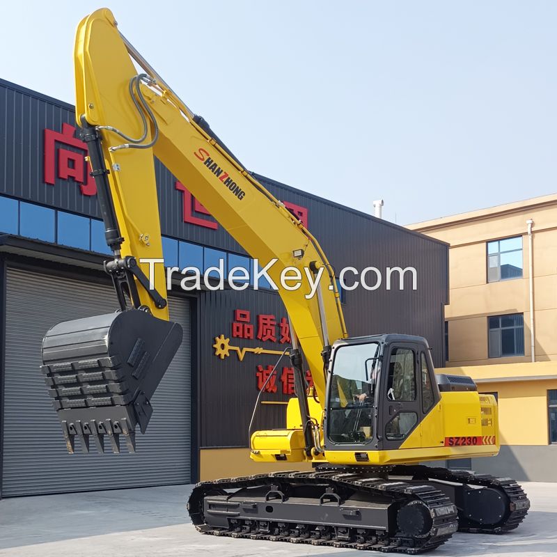 Chinese Big-Sized Excavator 22ton 23ton SZ230 Hydraulic Backhoe Crawler Excavator for sale