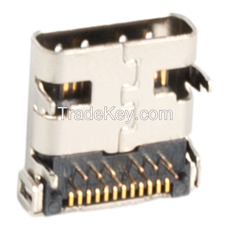 Type-c female 24p connector