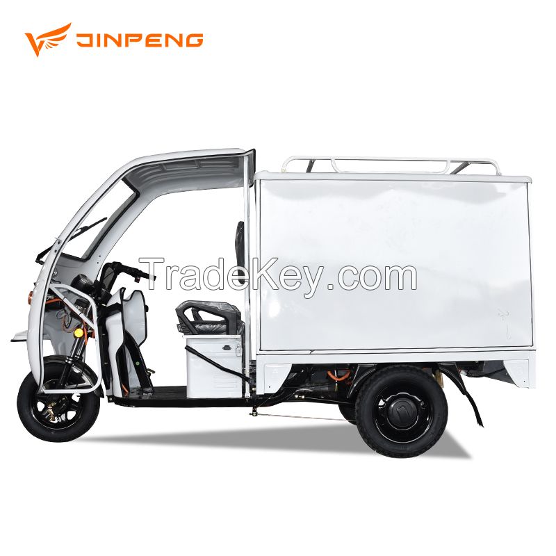 Express Deliver Closed Cabine 1000W Electric Tricycle