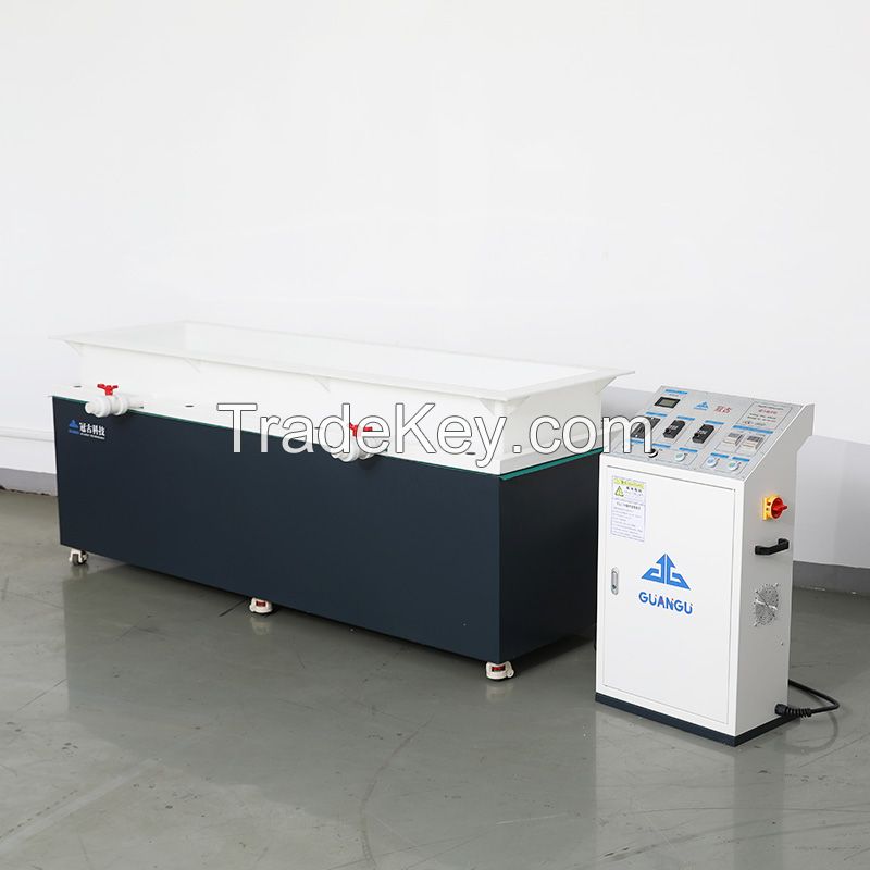 THREE STATION TRANSLATIONAL MAGNETIC ABRASIVE POLISHING MACHINE