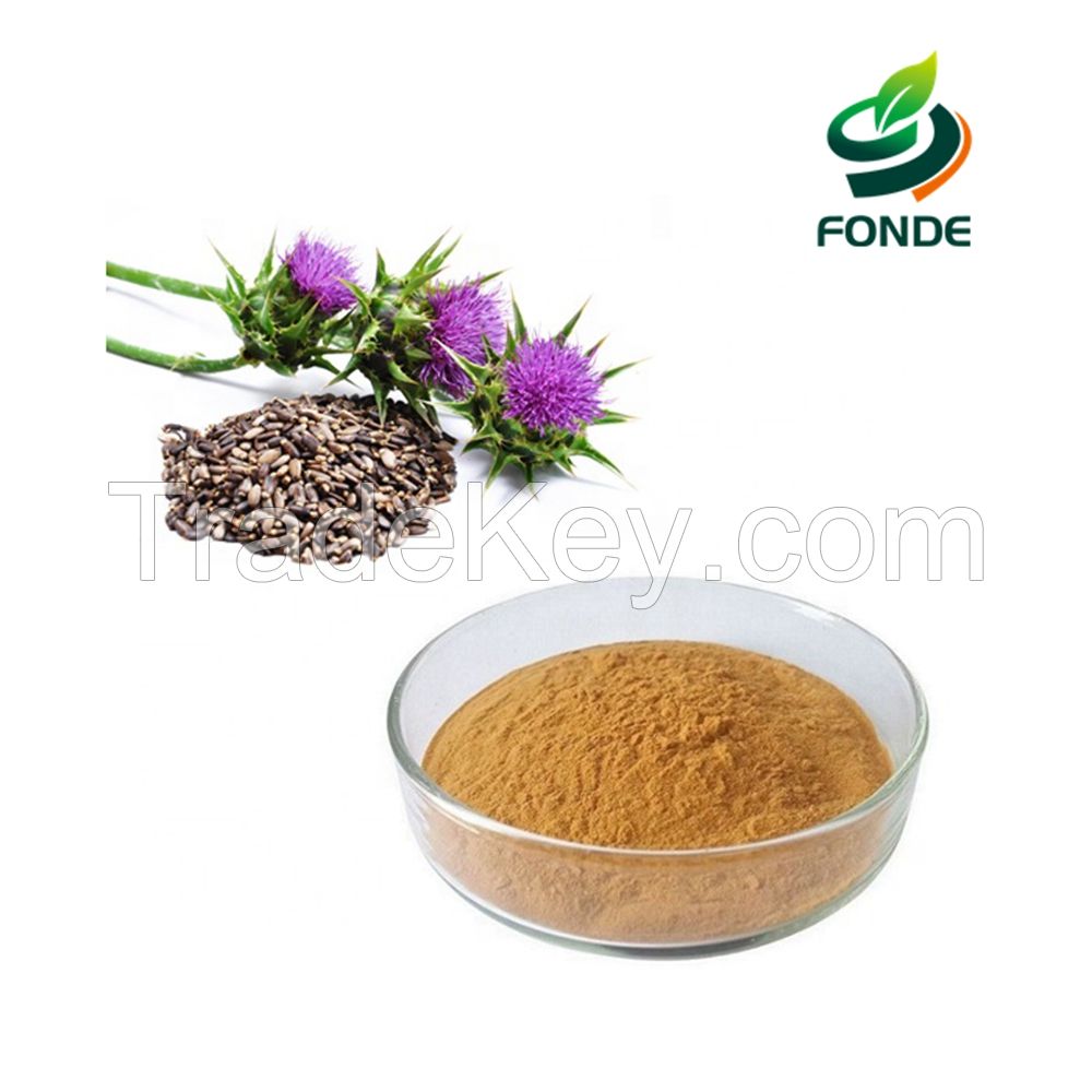 Milk thistle Extract 4:1 Powder Silibinin 90% 98% By HPLC