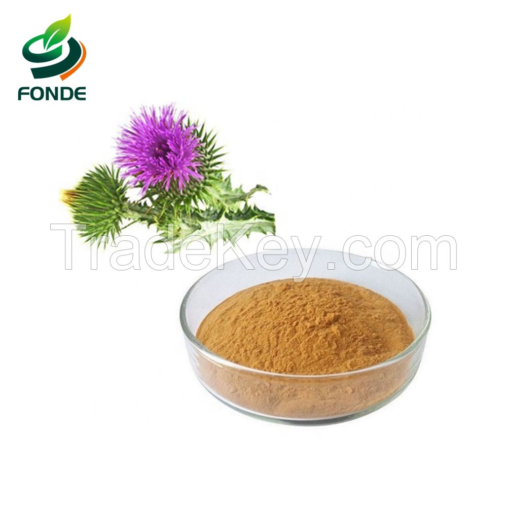 Milk thistle Extract 4:1 Powder Silibinin 90% 98% By HPLC