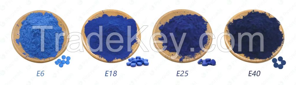 Organic Majik Extract Blue Spirulina Phycocyanin Powder E6 E18 E25 E40 