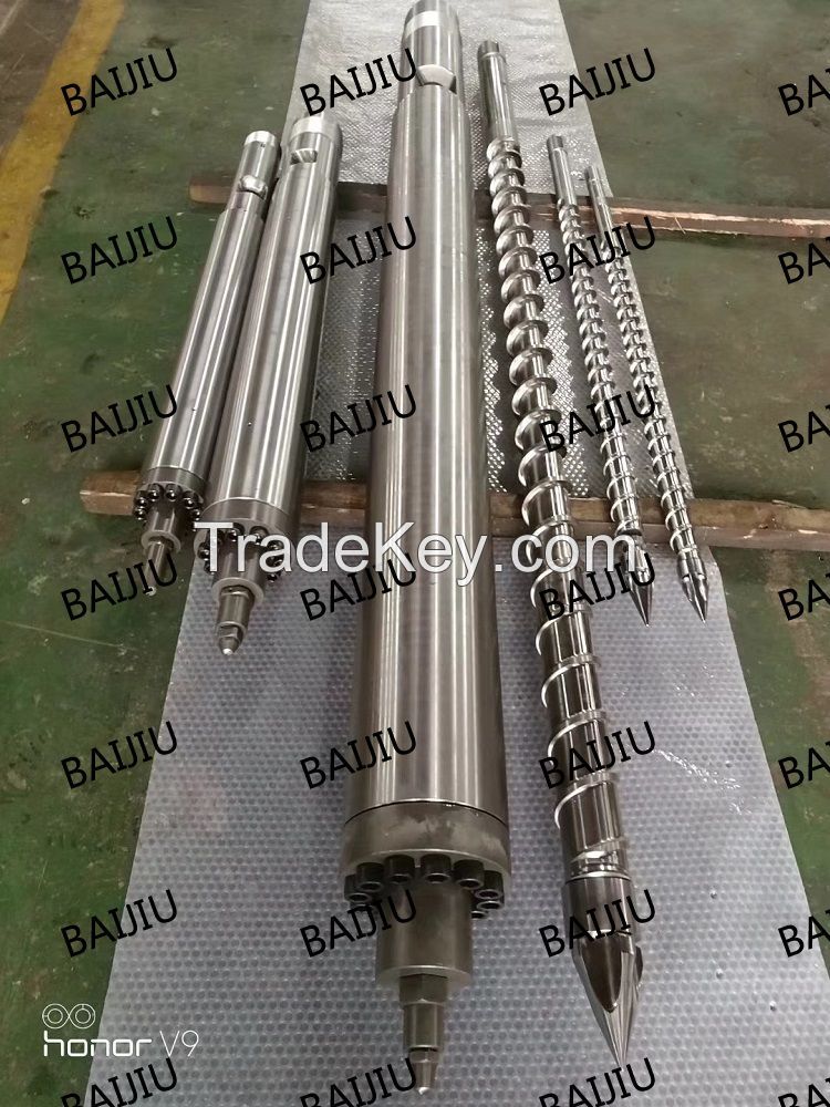 The injection screw barrel for the production of plastic products