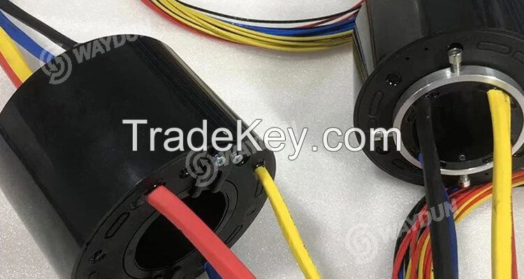 hollow shaft slip ring electrical connector factory waydun technology