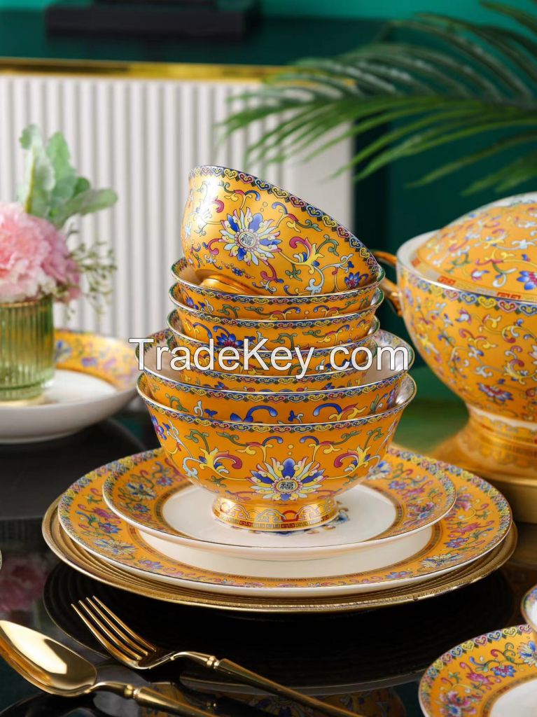 Bone China, Enamel-colored