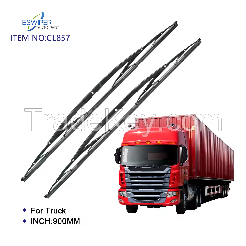 1000mm Car wiper factory natural rubber refill metal wiper blade for truck with one/two adapter