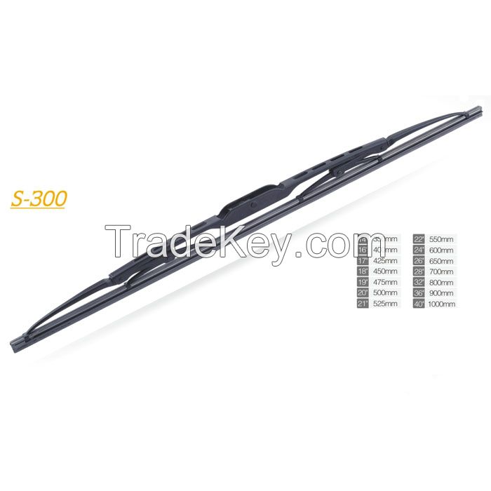 Metal Frame Windscreen Rubber Wiper Blades Universal Soft Frameless Assembly Chrome Auto Car Windshield Wipers