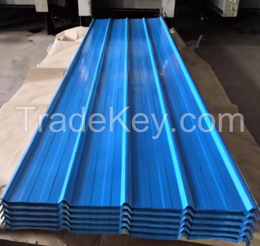 Metal Roof Sheet PPGI PPGL Building Material Trapezoidal Sheet Color Coated Zinc