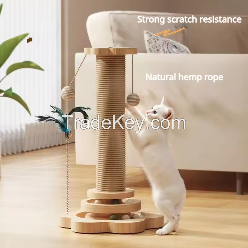 cat scratching boards vertical non falling cat scratching column rotary table hemp rope claw board cats toys