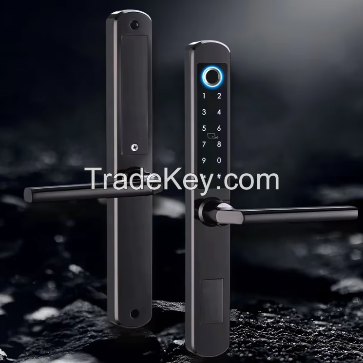 SZMYQ Tuya Smart Digital Door Lock with Doorbell Tuya App Unlock Waterproof Aluminum Electronic Security Lock