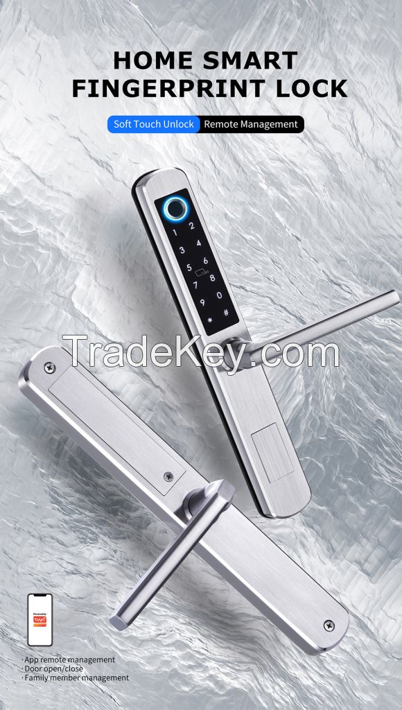 SZMYQ Tuya Smart Digital Door Lock with Doorbell Tuya App Unlock Waterproof Aluminum Electronic Security Lock