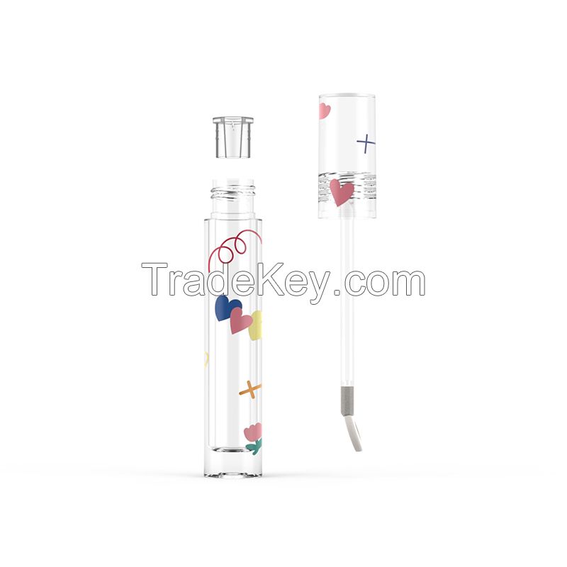 5.5ml Empty PETG Lip Gloss Tube with 3D Printing Surface for Cosmetic - Model YB004