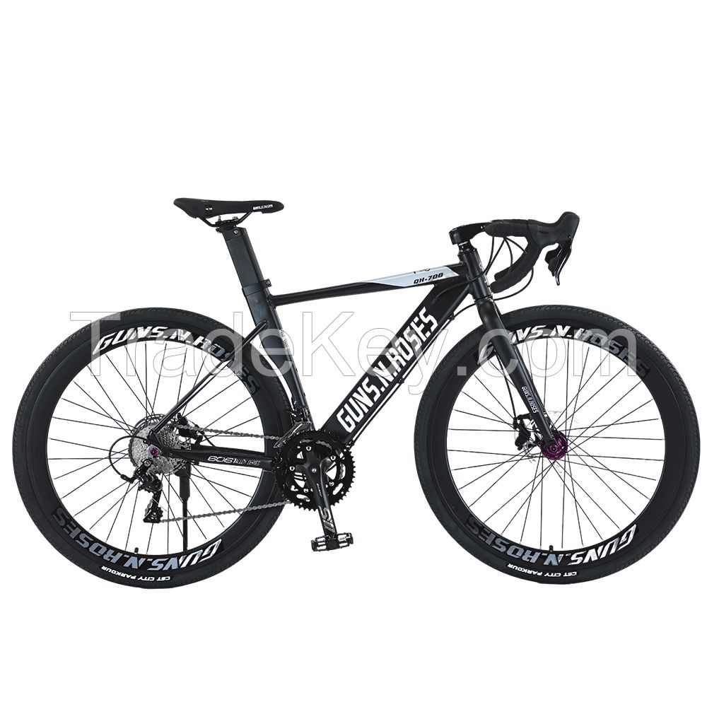 New Style Adult Aluminum Alloy RoadBike 14Speed 700c Wheels Lightweight RaceBicycle Dirt Bike for Men and Women