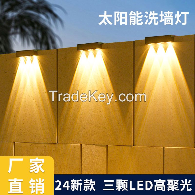 Solar LED fence&amp; wall light