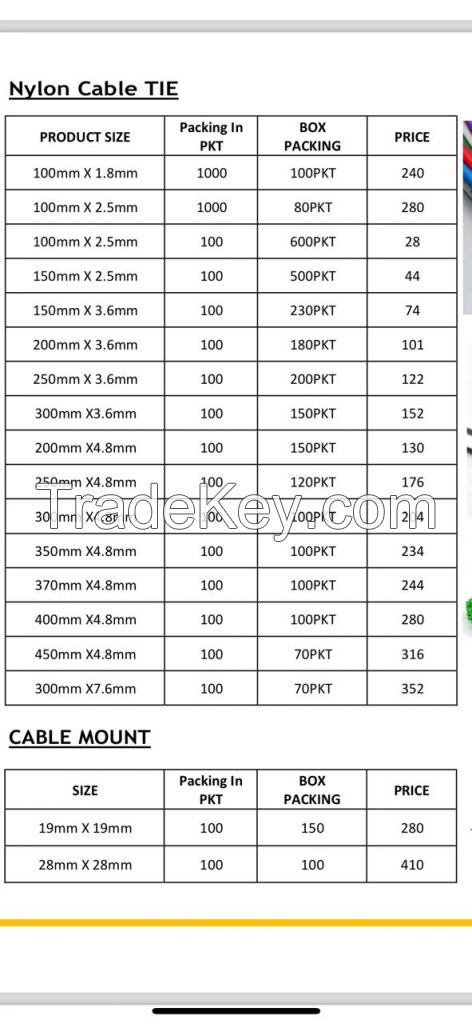 Nylon Cable Tie 100mm x 2.5mm