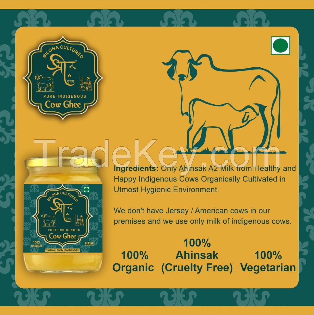 Shree Ghritam 100 % Organic A2 Cow Bilona Ghee