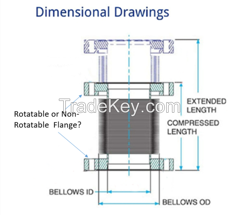 Vacuum Bellow Edge Welded Bellow Kf Cf Iso Bellows