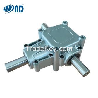 ND Aluminium Box Speed Reducer 90 Degree Right Angle Gearbox