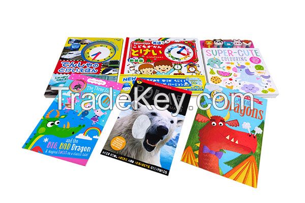 Children&#039;s picture books customized with bright colors