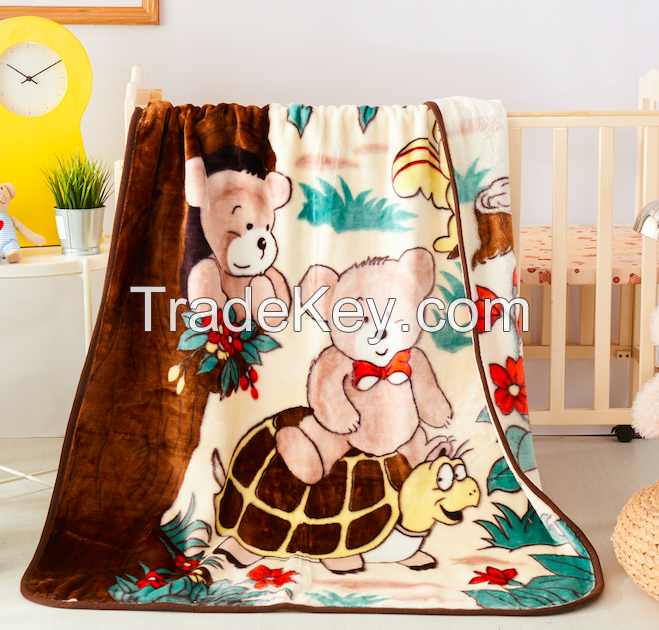 Factory wholesales winter baby raschel blankets