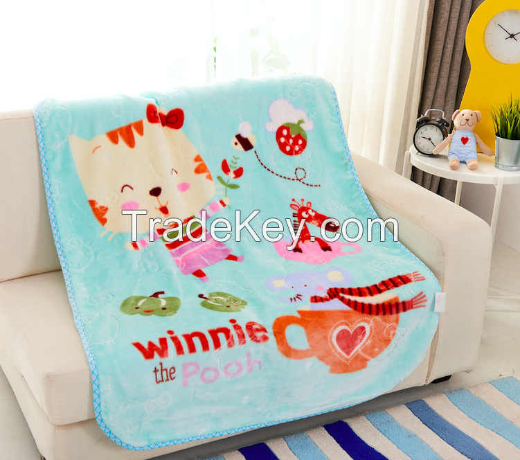 Factory wholesales winter baby raschel blankets