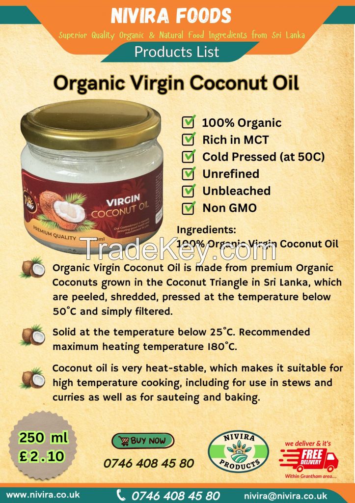 Organic Virgin Coconut Oil