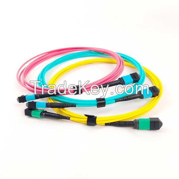 3m mpo/pc(f)-mpo/pc(f) om3 3.0mm 12cord fiber optic patch cord, jumper, connector