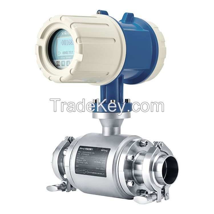 3-A Sanitary Tri-clamp Electromagnetic Flowmeter for Milk 