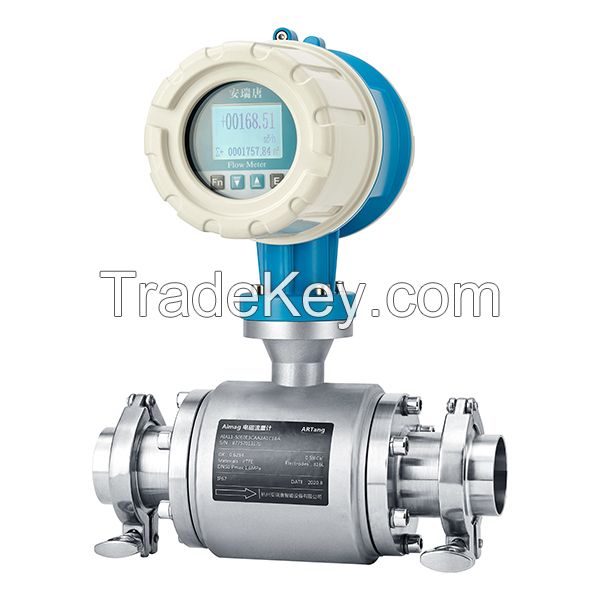 3-A Sanitary Tri-clamp Electromagnetic Flowmeter for Milk