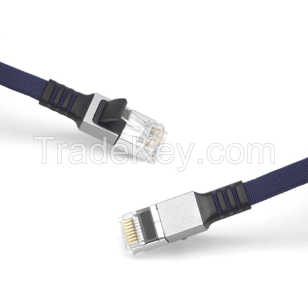 High Speed ODM/OEM Ethernet  Cable Cat6A Cat6 Cat7 Cat8 PVC  Flat cable lan for Telecommunications