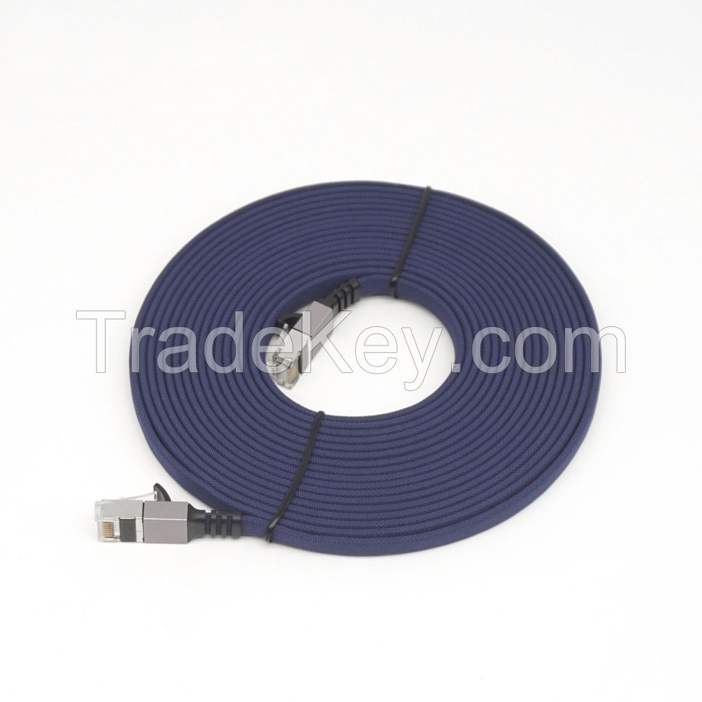 High Speed ODM/OEM Ethernet  Cable Cat6A Cat6 Cat7 Cat8 PVC  Flat cable lan for Telecommunications