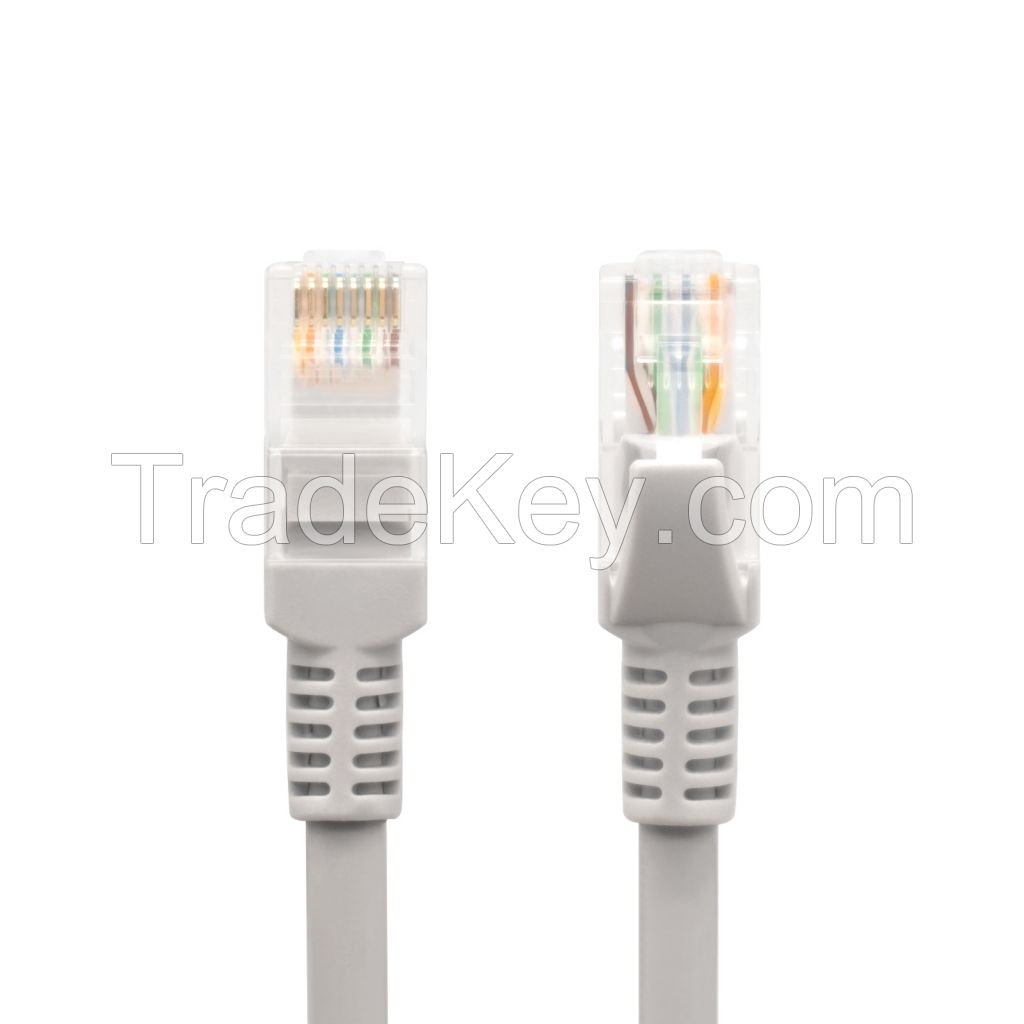 Custom Male to Male Lan Rj45 Patch Cord Cable  Utp 4 Twisted Pairs Network Cord Cat5e Cat6 Cat7 Ethernet Cable